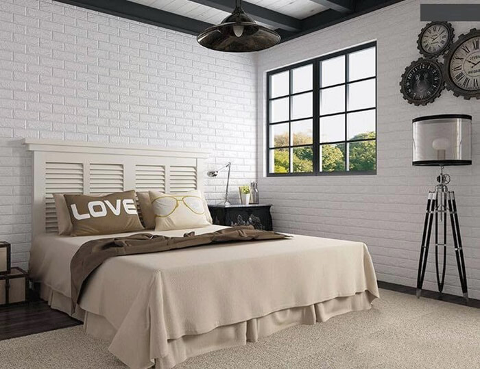 Trang trí phòng ngủ bằng xốp dán tường đẹp với 20 ý tưởng độc đáo ...